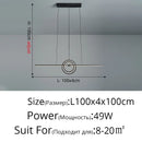 DecorBites™ LED Ceiling Chandelier: Modern Minimalist Kitchen Dining Table Lighting
