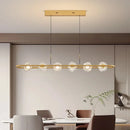 DecorBites™ Glass LED Chandelier Pendant Light for Home Bedroom Foyer Lighting