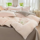 DecorBites™ Cotton Edge Embroidery Bedding Set for Autumn/Winter