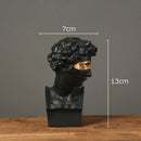 DecorBites™ Gold David Statue Resin Sculpture Artwork Ornament for Living Room