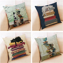 DecorBites™ Creative Cat Linen Pillow Case 45x45cm - Sofa Cushion Cover