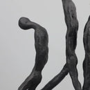 DecorBites™ Iron Man Abstract Sculpture Black Metal Figurine Decor for Room Aesthetics