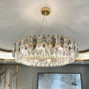 DecorBites™ Gold Crystal Chandelier: Luxury Lighting for Dining Living Bedroom Kitchen Island