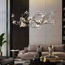 DecorBites™ Copper LED Branch Chandelier: Elegant Lighting for Living & Dining Rooms