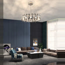 DecorBites™ Crystal LED Chandelier: Modern Luxury Indoor Hanging Lamp, Living Room Decor