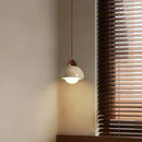 DecorBites™ Japanese LED Hanging Lamp Yellow Travertine Pendant Lighting for Bedroom and Dining Room
