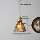DecorBites™ Glass LED Pendant Lamp: Handmade Japanese Style Adjustable Hanging Light Fixtures