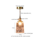 DecorBites™ Cracked Glass LED Pendant Light for Cafe Bar Kitchen Living Room