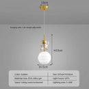 DecorBites™ Astronaut Moon LED Pendant Light for Children's Room, Nordic Iron Design.