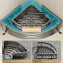 DecorBites™ Corner Shelf with Towel Bar Hook, Aluminum Organizer for Bathroom and Kitchen