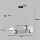 DecorBites™ Gold LED Chandelier for Luxe Living Room Lighting