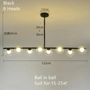 DecorBites™ Gold Glass Ball LED Pendant Light for Kitchen Dining Room Lighting