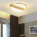 DecorBites™ Luxe Copper Ceiling Light: Circular Minimalist Bedroom Lamp for Elegant Style