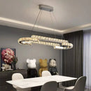DecorBites™ Crystal LED Pendant Lights Chrome Steel Modern Luxury Fixtures