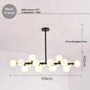 DecorBites™ LED Glass Chandelier Pendant Lamp for Living Room Dining Room Lighting