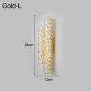 DecorBites™ Crystal LED Wall Lamp Silver Sconces | Modern Nordic Design for Bedroom and Dining Room