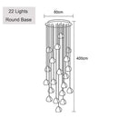 DecorBites™ Crystal Ball Chandelier: Long Adjustable Staircase Pendant Light perfect for Home & Restaurant