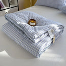 DecorBites™ Cotton Summer Quilt with Soybean Fiber Filling - Thin Comforter for All Seasons