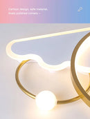 DecorBites™ Kids LED Ceiling Light: Modern Nursery Chandelier for Bedroom, Smart Cartoon Lamp