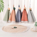 DecorBites™ Lace Dress Baby Hand Towel: Soft, Absorbent, and Cute for Kitchen & Bathroom
