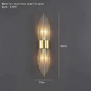DecorBites™ Clear Crystal LED Wall Lamp Stainless Steel Sconces