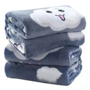 DecorBites™ Coral Fleece Flannel Flower Printed Blanket for Single/Queen/King Beds