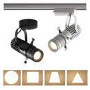 DecorBites™ Adjustable LED Track Spotlights for Art Gallery Church Museum, Square Shape