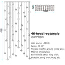 DecorBites™ Crystal Ceiling Chandelier for Staircase & Hallway, Elegant Long Cable Pendant Light