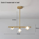 DecorBites™ Glass Ball Pendant Chandeliers - Modern LED Hanging Lights for Home Decor