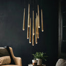 DecorBites™ LED Chandelier: Modern, Dimmable Ceiling Light for Living Room, Kitchen, Staircase