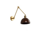 DecorBites™ Copper Swing Arm LED Wall Sconce with Pull Chain Switch, Modern Nordic Wooden Lamp