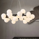 DecorBites™ Glass Ball LED Chandelier Pendant Lamp, Modern Round Design for Home Decor Lighting