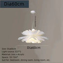 DecorBites™ Acrylic Flower Pendant Chandelier: Nordic Design LED Hanging Fixture for Elegant Decor
