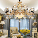 DecorBites™ Luxe Crystal Chandelier for Bedroom, Living Room, and Dining Room