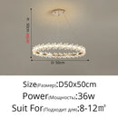 DecorBites™ Crystal LED Chandelier for Home Decor & Luxury Lighting