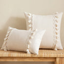 DecorBites™ Beige Boho Style Cushion Cover 45x45/30x50cm - Handmade Square Pillow Case