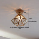 DecorBites™ Glass Wood LED Ceiling Light Modern Ceiling Lamp