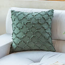 DecorBites™ Cotton Diamond Cushion Cover in Mustard Orange Beige for Living Room Sofa Bed