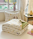 DecorBites™ Cartoon Printed Summer Lightweight Cooling Blanket for Kids and Students.