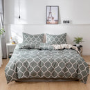 DecorBites™ Dark Flower Print Duvet Cover Set - Queen King Twin Home Bedding Quilt Covers