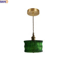DecorBites™ Green Glass LED Pendant Light - Nordic Modern Hanging Lamp