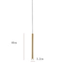 DecorBites™ Gold Tube LED Pendant Lights for Kitchen Dining Office Home Decor