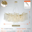 DecorBites™ Golden Money Tree Crystal Chandelier for Elegant Home Décor
