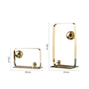 DecorBites™ Golden Ball Cube Stainless Steel Sculpture - Home Decor Ornament