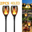 Outdoor 96LED Solar Flame Torch Lights Flickering Light Dancing Led Waterproof Garden Decoration Lawn Path Yard Patio Lamps