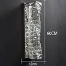 DecorBites™ Gold Chrome Crystal Wall Sconce LED Lamp for Living Room Bedroom TV Background Lighting