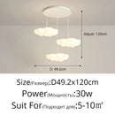 DecorBites™ Cloud White Floating Pendant Chandelier for Dining Room, Kitchen Island, Indoor Lighting