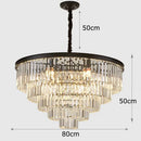 DecorBites™ Crystal Chandelier Stair Pendant Light Interior Lighting for Modern Home Decor