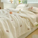 DecorBites™ Double Layer Yarn Summer Quilt: Super Soft Skin-friendly Comforter Blanket