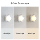 DecorBites™ Kids Flower Resin Wall Lamp LED G9 Bulb White Pink Creative Bedroom Decor